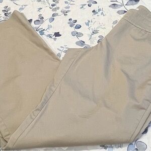 CAbi Light Tan Trousers. Size 8.